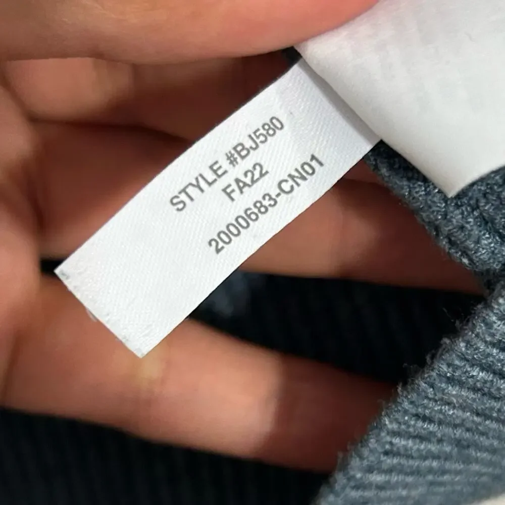 J. Crew Ribbed Stretch Crewneck Sweater in Heather Seascape Size Large